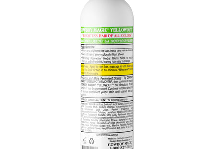 Cowboy Magic Shine In Yellowout Whitening Shampoo – Color-Enhancing, Yellow-Eliminating Formula, 473ml