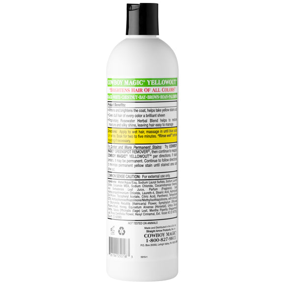 Cowboy Magic Shine In Yellowout Whitening Shampoo – Color-Enhancing, Yellow-Eliminating Formula, 473ml