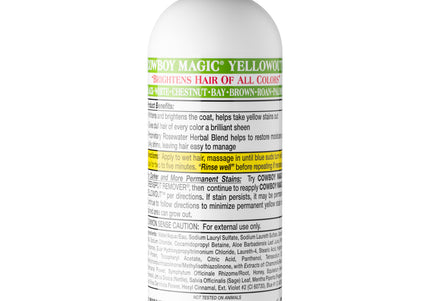 Cowboy Magic Shine In Yellowout Whitening Shampoo – Color-Enhancing Formula, Eliminates Yellow Tones, 946ml