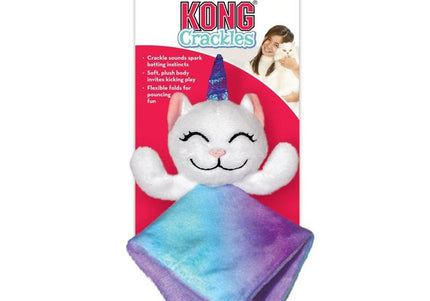 KONG Crackles Caticorn Cat Toy – Plush Catnip-Filled Rustling Companion, Soft and Engaging