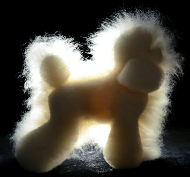 Mr. Jiang Teddy Full Body Replacement Hair – Cream Synthetic Coat for Grooming Mannequin