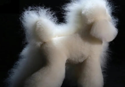 Mr. Jiang Teddy Full Body Replacement Fur – Soft White Synthetic Coat, Realistic Texture