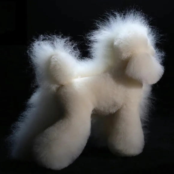 Mr. Jiang Teddy Full Body Replacement Fur – Soft White Synthetic Coat, Realistic Texture