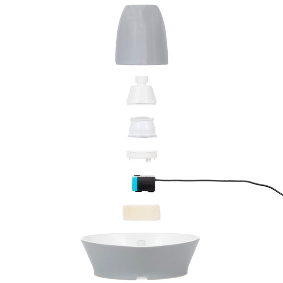 PetSafe Streamside Ceramic Pet Fountain 1.8L – Quiet Durable Water Dispenser with Easy-Clean Design