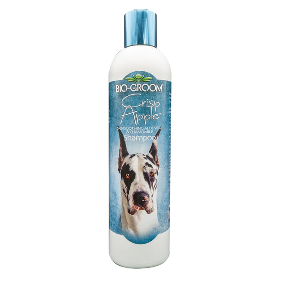 Bio-Groom Crisp Apple Shampoo – Gentle Moisturizing Cleanser with Soothing Formula, 1:8 Concentrate, 355ml