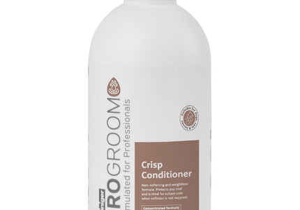 ProGroom Crisp Conditioner 500ml – Concentrated Formula for Coarse Coats, Eases Cutting