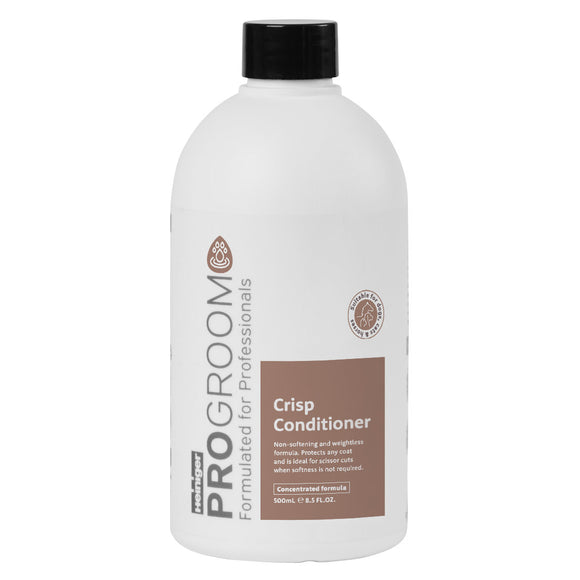 ProGroom Crisp Conditioner 500ml – Concentrated Formula for Coarse Coats, Eases Cutting