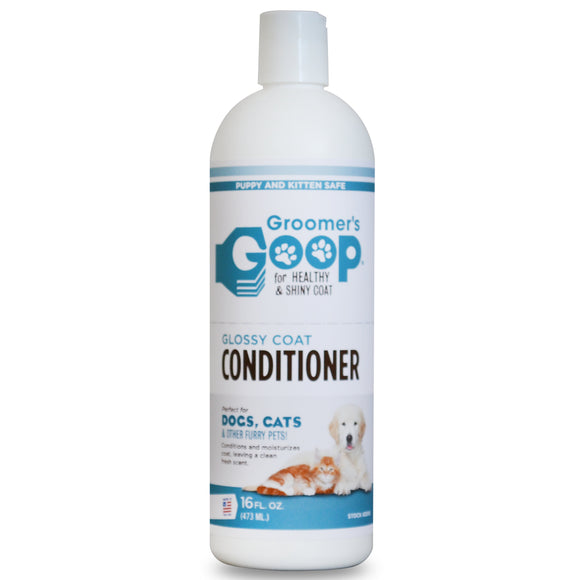 Groomer's Goop Glossy Coat Conditioner – Moisturizing Formula for Oily Coats, 473ml
