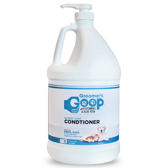 Groomer's Goop Glossy Coat Conditioner – Moisturizing Formula, 3.8L, Enhances Shine and Softness