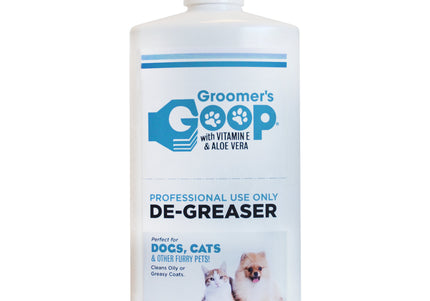 Groomer's Goop De-Greaser Liquid – Powerful Stain and Odor Remover for Fur, 473ml