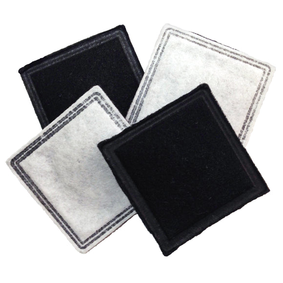 PetSafe Drinkwell Current Fountain Charcoal Filters – 4 Pack, Long-Lasting Carbon Filtration