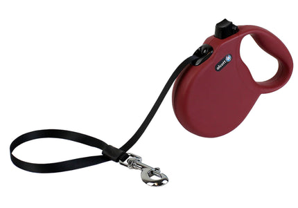 Alcott Wanderer Retractable Leash 5m Red – Automatic Tangle-Free Design, Small Size