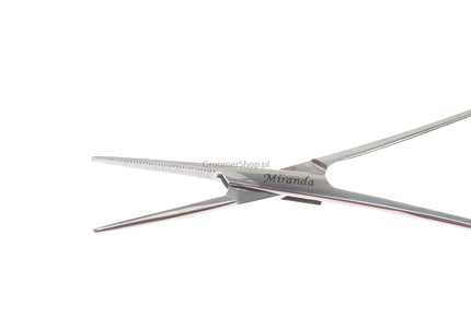 Miranda Ear Hair Removal Forceps – Straight Stainless Steel, 14cm Precision Tool