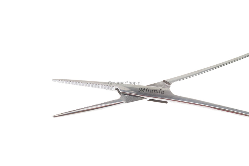 Miranda Ear Hair Removal Forceps – Straight Stainless Steel, 14cm Precision Tool