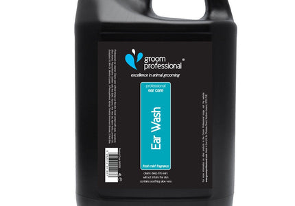 Groom Professional Ear Wash – Gentle Liquid Cleanser, Large 4L Bottle, Fast-Acting Formula