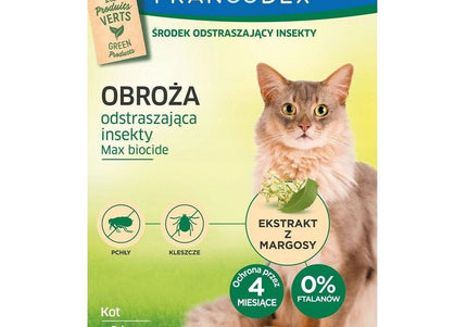 Francodex Repellent Collar – Adjustable Insect Protection for Cats Over 2kg, 43cm Length