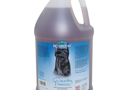 Bio-Groom Country Freesia Shampoo – Concentrated 1:8 Formula, Cleansing and Moisturizing, 3.8L