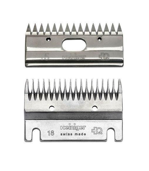 Heiniger 18/15 Blade Set – Precision Steel Blades, 2–4mm Cutting Height, Ideal for Thick Curly Coats