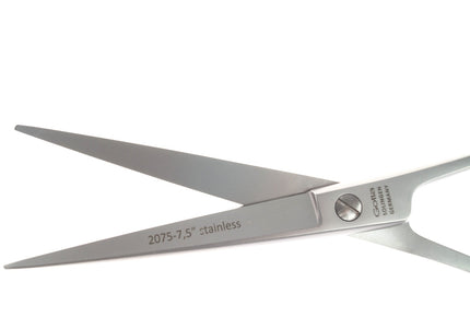 Gotta Solingen Straight Grooming Scissors 7.5in – One-Sided Micro-Bevel, Precision Cutting