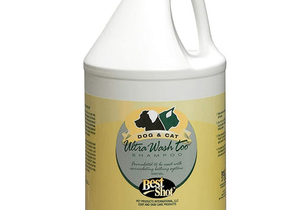 Best Shot Ultra Wash Too Shampoo – Professional Highly Concentrated Formula, 1:64 Dilution, 3.8L