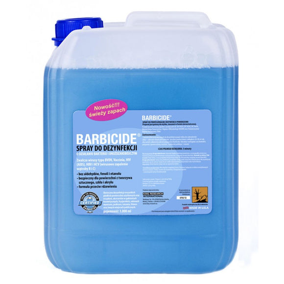 Barbicide Surface Disinfectant Liquid – Scented 5L, Broad-Spectrum Fast-Acting Formula