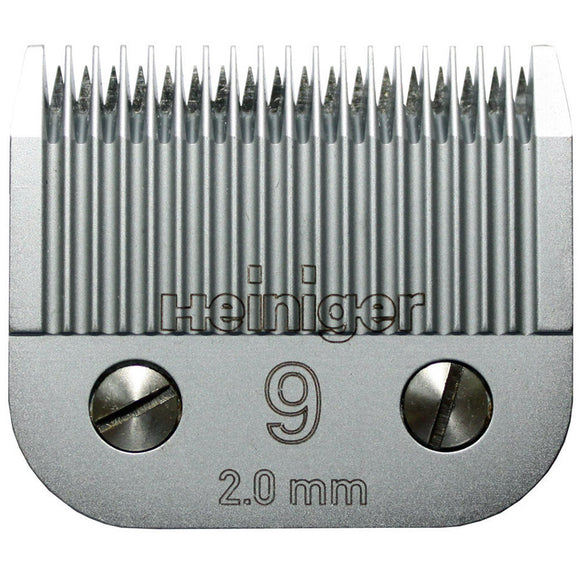 Heiniger Blade No. 9 – Precision Steel Clipper Blade, 2mm Cutting Length, Durable Design