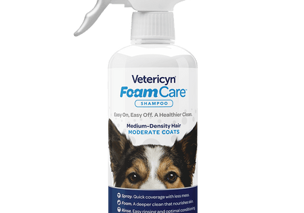 Vetericyn Foam Care Shampoo 473ml – Gentle Cleansing Foam, Moisturizing Formula, Easy Rinse