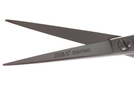 Gotta Solingen 5" Straight Grooming Scissors – One-Sided Micro-Grinding, Precision Cut