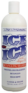 Chris Christensen Ice on Ice Detangling Shampoo 473ml – Moisturizing Formula, Smooth Coat Finish