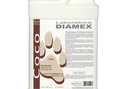Diamex Coco Shampoo – Coconut Oil Concentrate for Long, Thick Hair, 1L Bottle