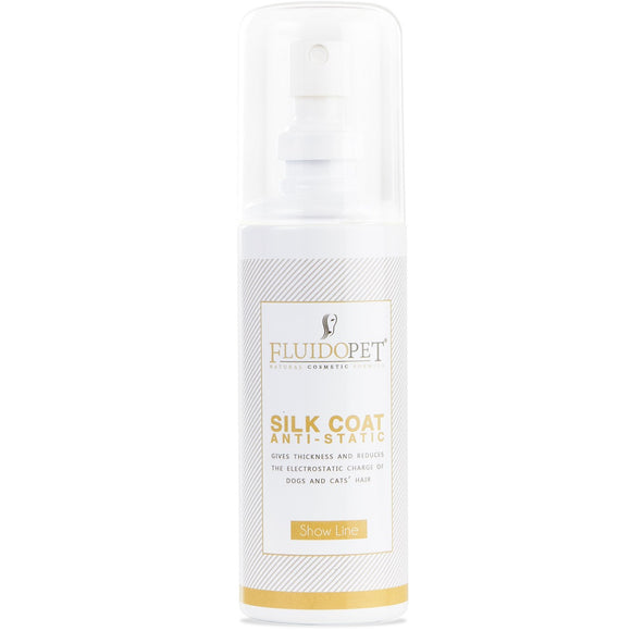 FluidoPet Spray Silk Coat 100ml – Collagen and Keratin Formula, Antistatic and Smoothing