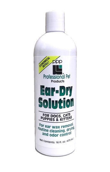 PPP Ear-Dry Solution 473ml – Fast-Acting Ear Cleaner and Drying Formula, Gentle Care