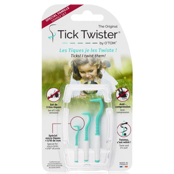 Tick Twister Trio Tick Removal Kit – Complete Set with Three Durable Tick Extractors