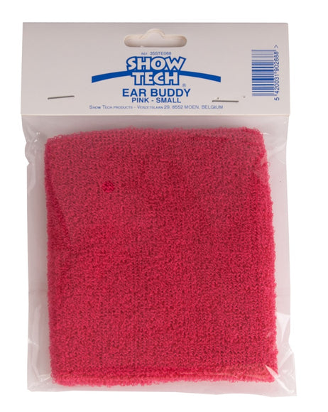 Show Tech Ear Buddy S Pink Earband – Soft Adjustable Drying Aid for Small Breeds