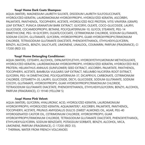 Yuup! Dark Coats Set – Complete Cosmetic Kit with Color-Enhancing Shampoo and Conditioner