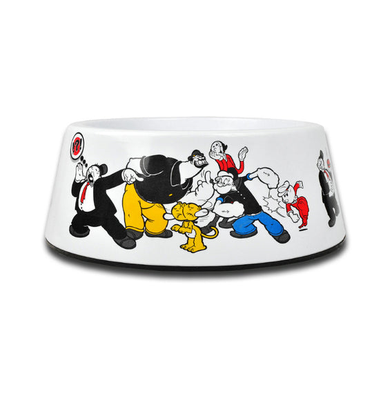 Dashi Popeye Melamine Bowl – Large, Durable Pet Feeding Bowl with Popeye Pattern