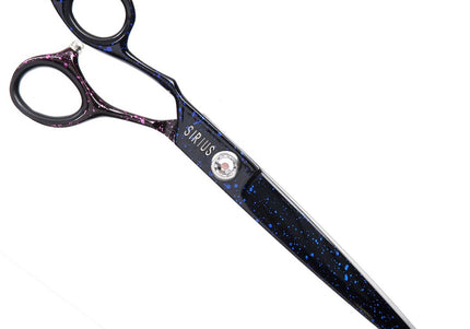 Groom Professional Sirius Left Curved Scissors 7.5in – Precision 19cm Blade, Ergonomic Design