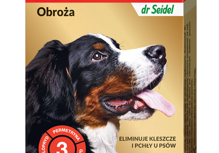 Dr. Seidel Sabunol Tick and Flea Collar – Gray, 75cm, Long-Lasting Protection