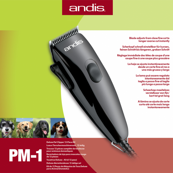 Andis PM-1 Deluxe Corded Trimmer – Precision Cutting Kit with Accessories and Storage Case