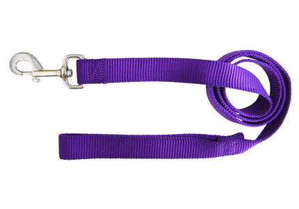 Hamilton Single Thick Leash – Durable 122cm Nylon Lead, 25mm Wide, Brown Color