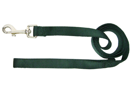 Hamilton Single Thick Leash – Black Nylon, 16mm Wide, 122cm Long, Durable Short Design
