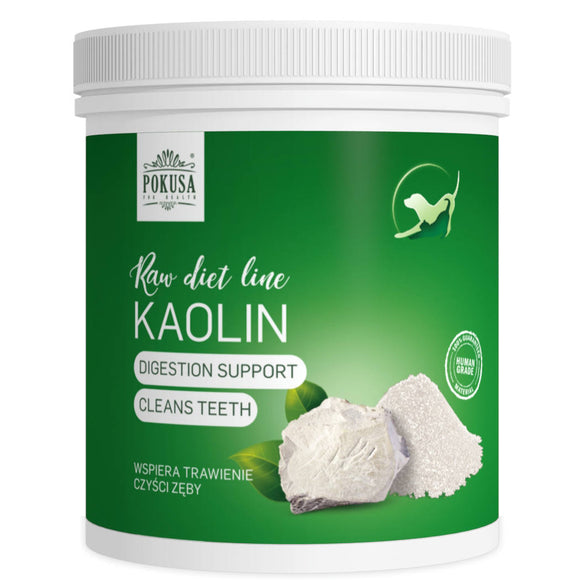 Pokusa RawDietLine Kaolin Clay 200g – Natural Mineral Powder, Supports Digestion and Oral Hygiene