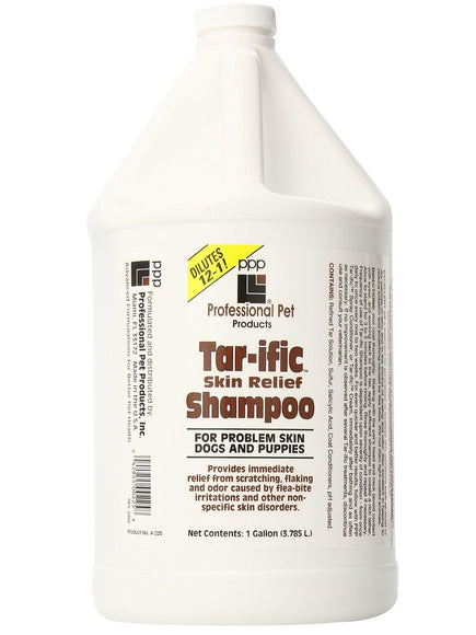 PPP Tar-ific Skin Relief Shampoo – Concentrated 1:12 Formula, Soothes and Heals Irritated Skin, 3.8L