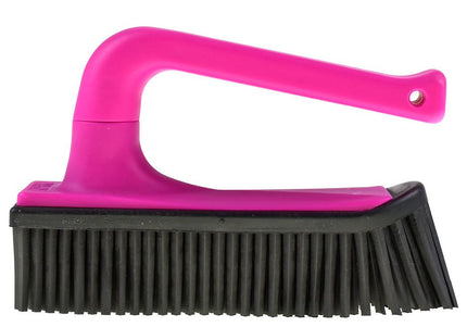 V7 Hand-Held Rubber Brush and Dustpan – Innovative Red Cleaning Duo, Ergonomic Design