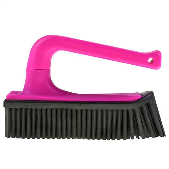 V7 Hand-Held Rubber Brush and Dustpan – Innovative Red Cleaning Duo, Ergonomic Design