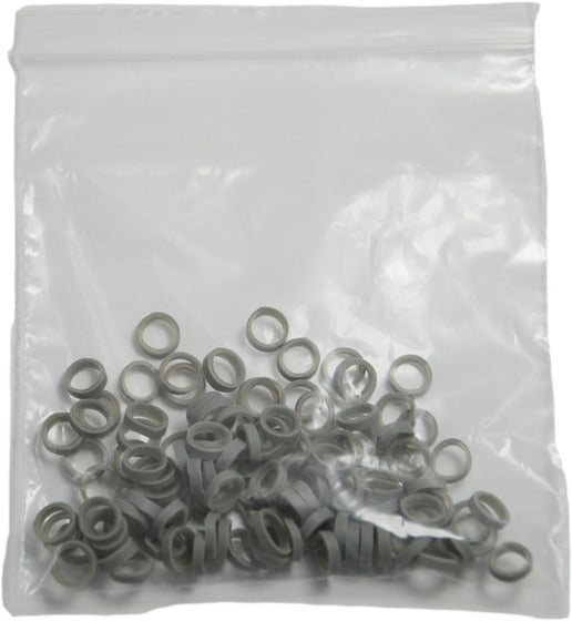HPP Latex Rubber Bands – Durable Gray 0.4cm, 100 Pack for Grooming Organization