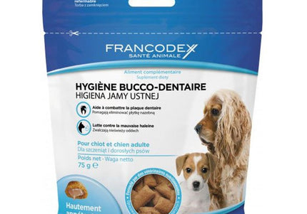 Francodex Oral Hygiene Dental Treat 75g – Anti-Tartar, Anti-Plaque Formula, Gentle Care