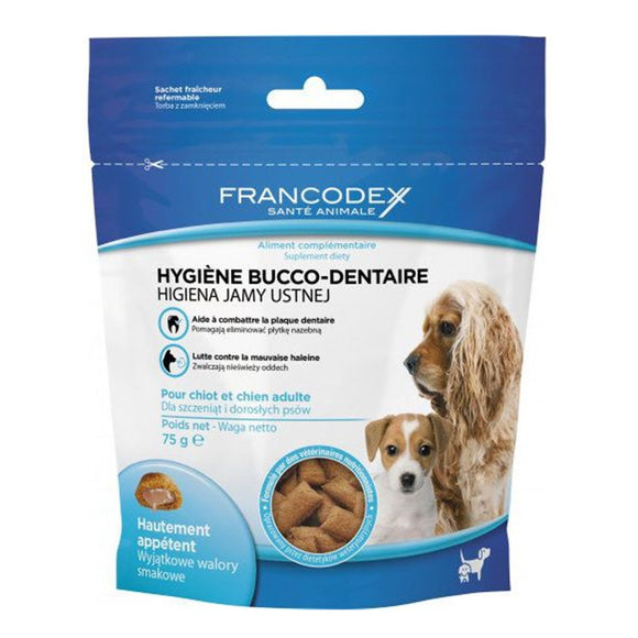 Francodex Oral Hygiene Dental Treat 75g – Anti-Tartar, Anti-Plaque Formula, Gentle Care