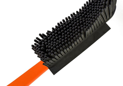 V7 Hand-Held Rubber Brush and Dustpan – Innovative Red Cleaning Duo, Ergonomic Design