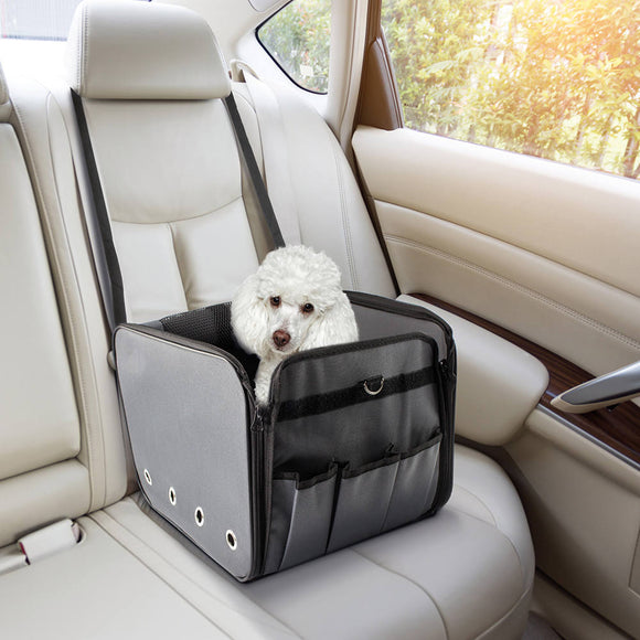 Record Seggiolino Dog Car Seat – Secure Elevated Travel Booster with Washable Cover